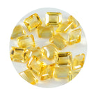 Citrine 1PC Medium 8x10 MM Emerald Faceted Yellow Fine Semi Precious Loose Gemstone