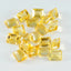 Citrine 1PC Large 8x12 MM Emerald Faceted Yellow Natural Semi Precious Gems