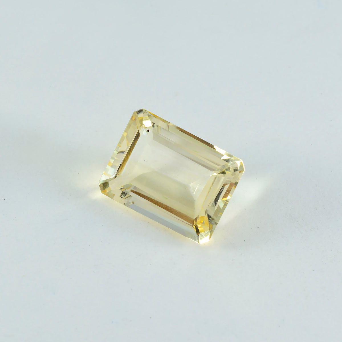 Citrine 1PC Small 6x8 MM Emerald Faceted Yellow Splendid Semi Precious Loose Gemstone Главное изображение товара
