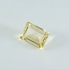 Citrine 1PC Small 6x8 MM Emerald Faceted Yellow Splendid Semi Precious Loose Gemstone