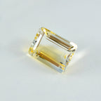 Citrine 1PC Small 6x9 MM Emerald Faceted Yellow Luster Semi Precious Loose Gemstones