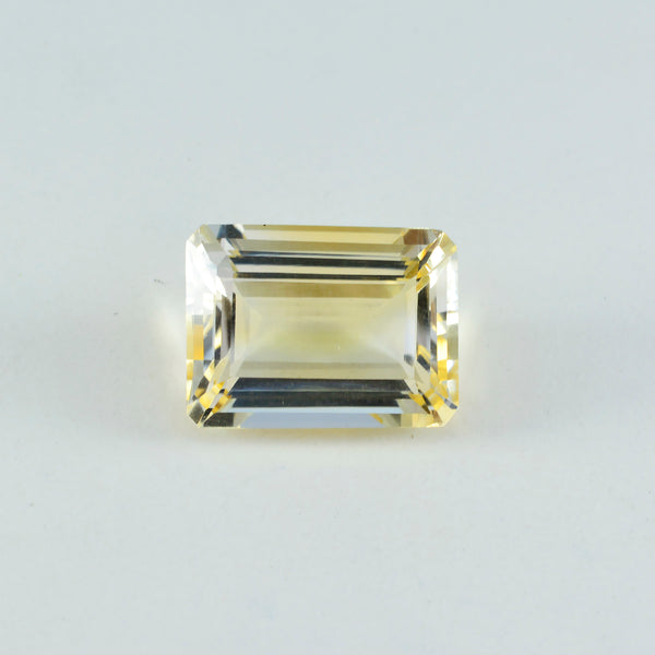 Citrine 1PC Small 6x9 MM Emerald Faceted Yellow Luster Semi Precious Loose Gemstones