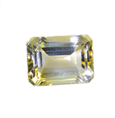 Citrine 1PC Small 6x9 MM Emerald Faceted Yellow Luster Semi Precious Loose Gemstones