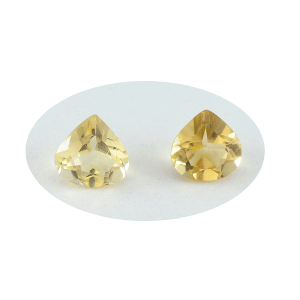 Citrine 1PC Small 7x7 MM Heart Faceted Yellow Splendid Semi Precious Loose Gemstone