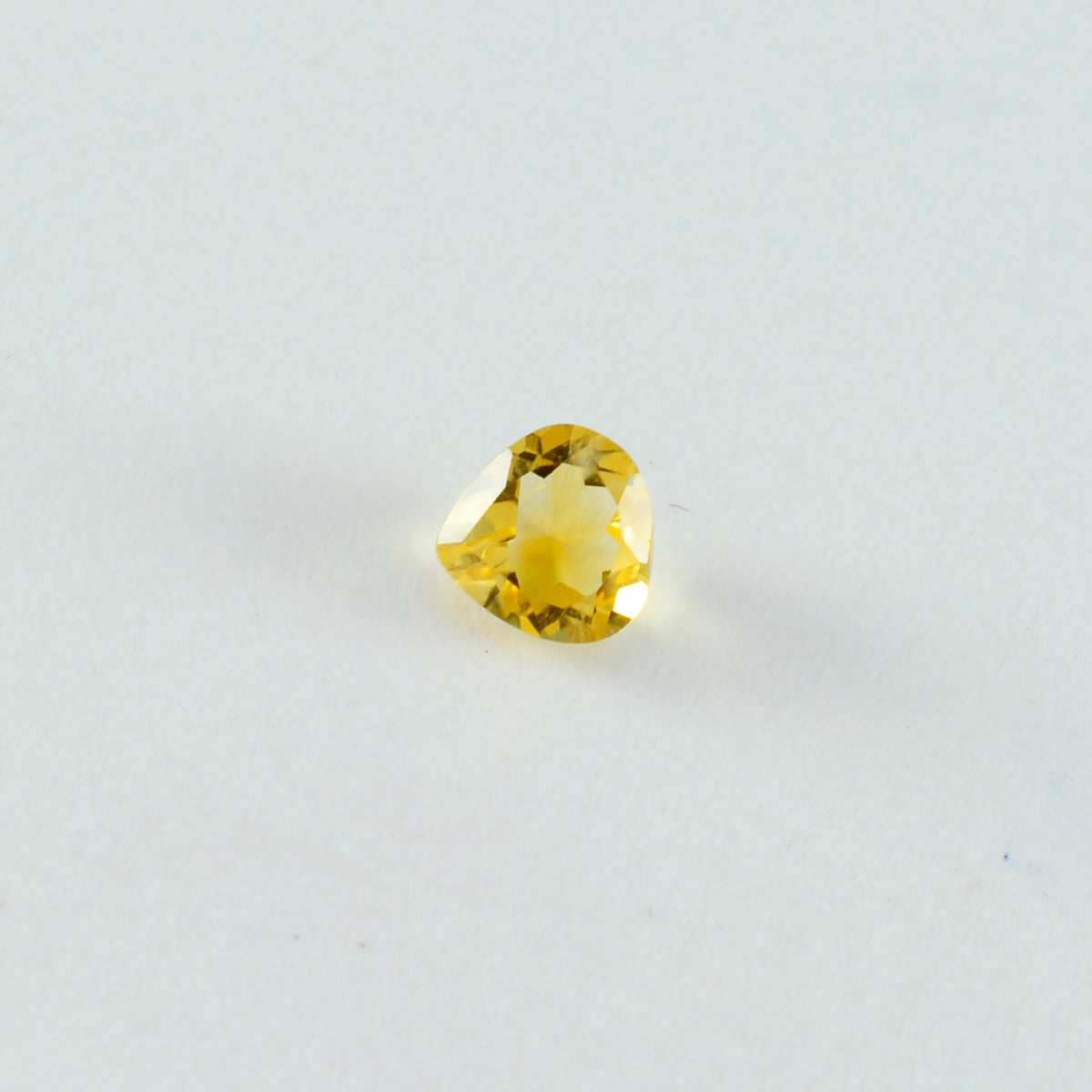 Citrine 10PC Tiny 4x4 MM Heart Faceted Yellow Brilliant Semi Precious Loose Gemstones