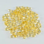Citrine 1PC Tiny 5x5 MM Heart Faceted Yellow Sparkling Semi Precious Gems