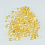 Citrine 10PC Tiny 3x3 MM Heart Faceted Yellow Fiery Semi Precious Loose Gemstone