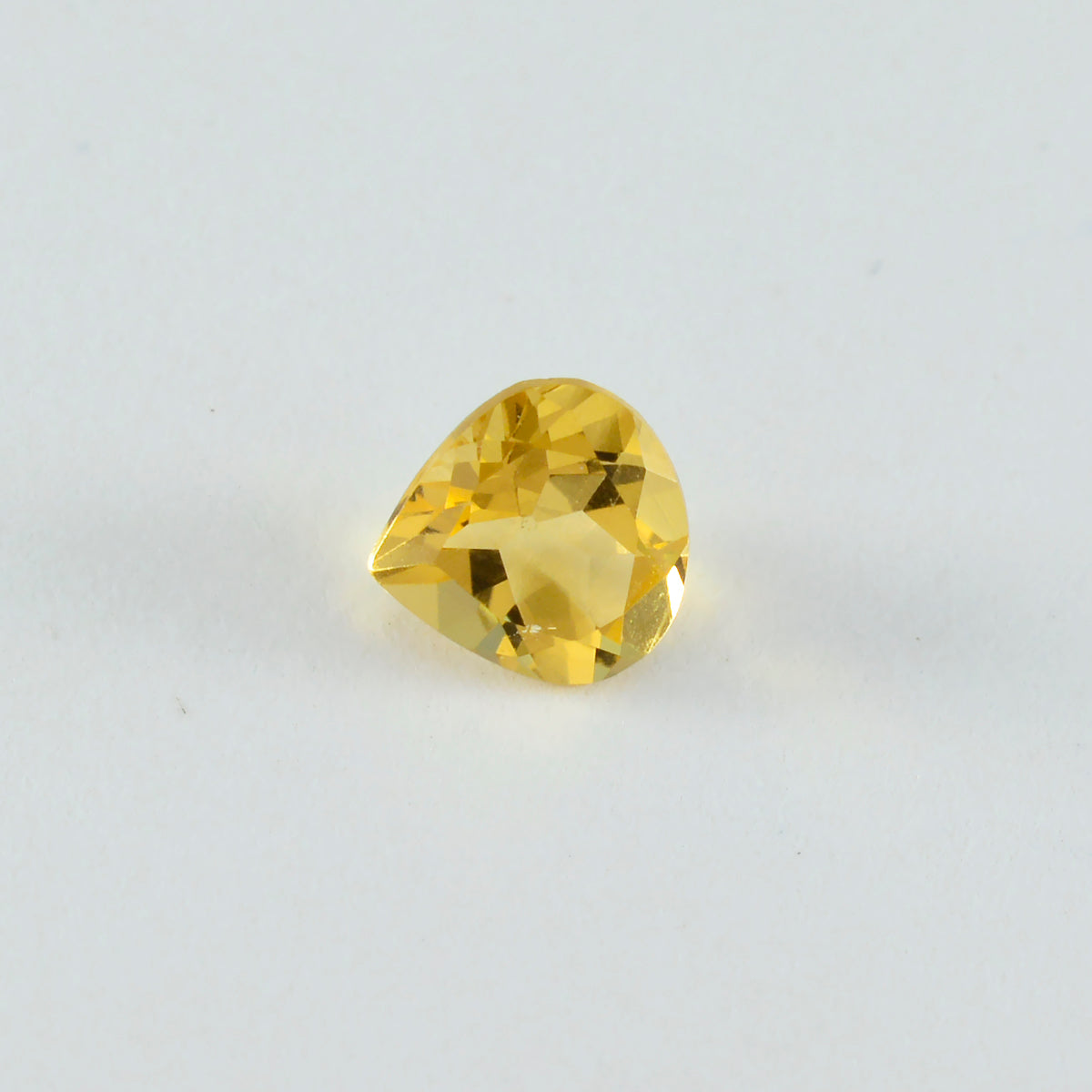 Citrine 1PC Small 7x7 MM Heart Faceted Yellow Splendid Semi Precious Loose Gemstone
