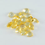 Citrine 1PC Small 8x8 MM Heart Faceted Yellow Luster Semi Precious Loose Gemstones