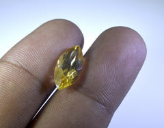 Citrine 1PC Chunky 10x20 MM Marquise Faceted Yellow Pure Semi Precious Loose Gemstones