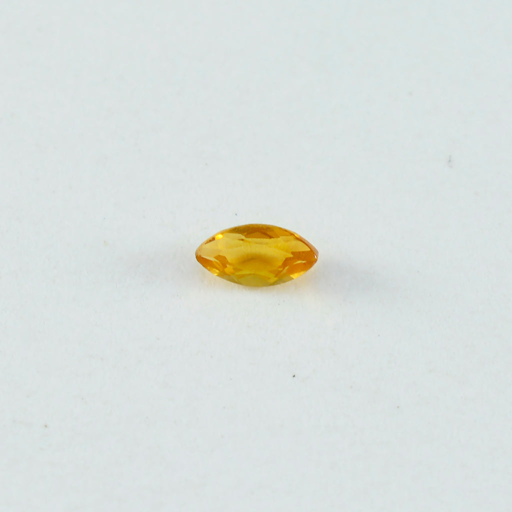 Citrine 10PC Tiny 2x4 MM Marquise Faceted Yellow Luster Semi Precious Loose Gemstones