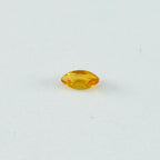 Citrine 10PC Tiny 2x4 MM Marquise Faceted Yellow Luster Semi Precious Loose Gemstones