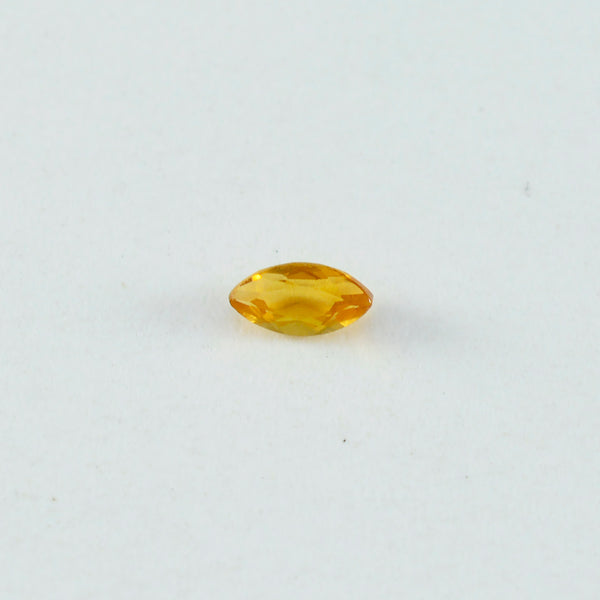 Citrine 10PC Tiny 2x4 MM Marquise Faceted Yellow Luster Semi Precious Loose Gemstones