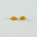 Citrine 10PC Tiny 2x4 MM Marquise Faceted Yellow Luster Semi Precious Loose Gemstones