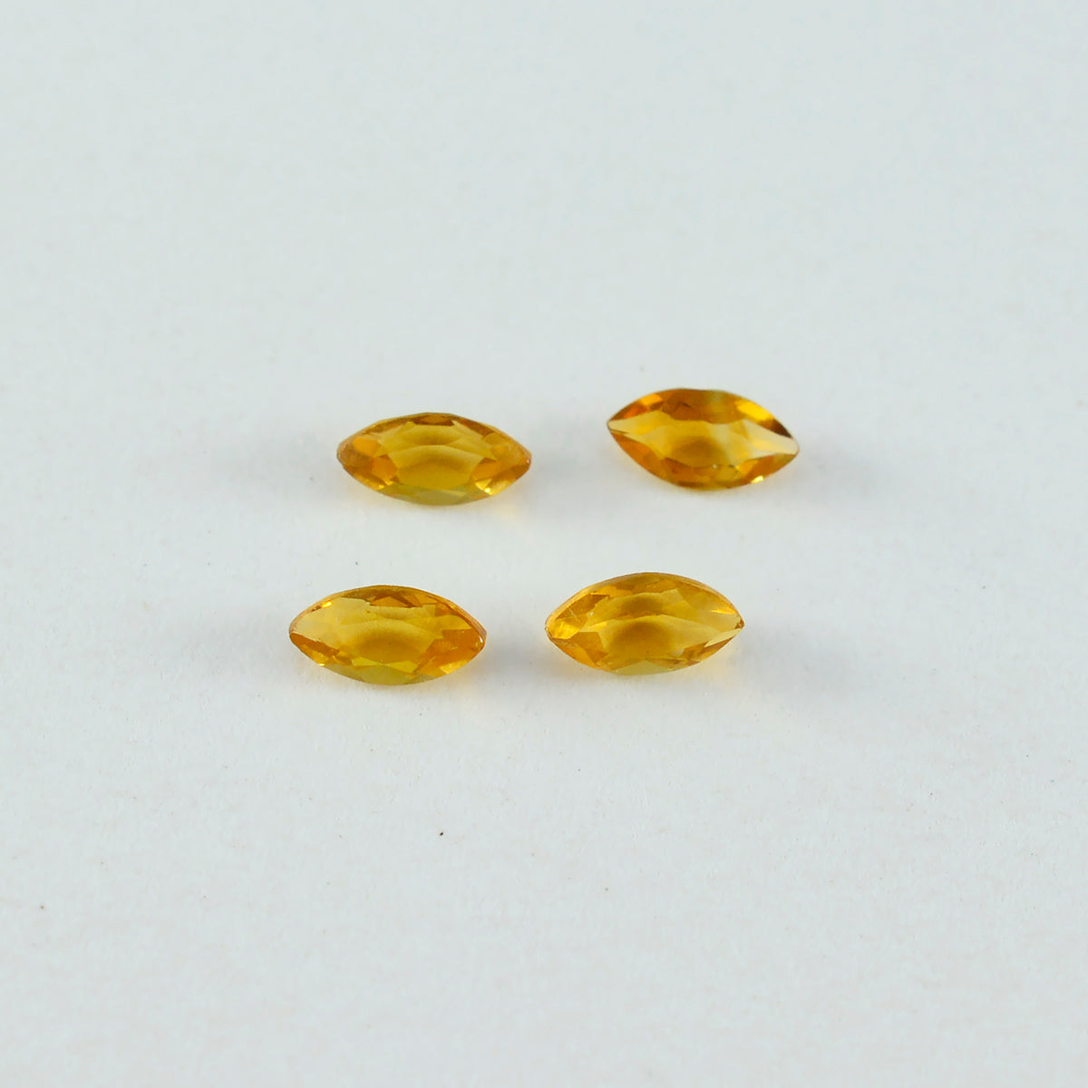 Citrine 1PC Tiny 3x6 MM Marquise Faceted Yellow Shine Semi Precious Loose Gems Secundaire afbeelding