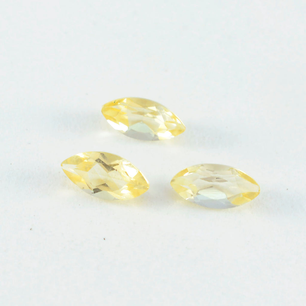 Citrine 1PC Medium 7x14 MM Marquise Faceted Yellow Genuine Semi Precious Loose Gems