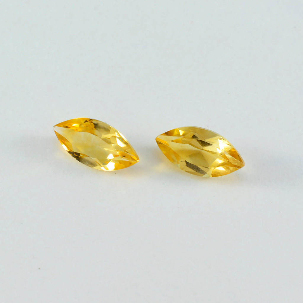 Citrine 1PC Large 8x16 MM Marquise Faceted Yellow Superior Semi Precious Loose Gemstone