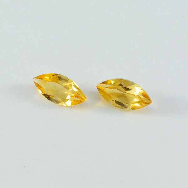 Citrine 1PC Large 8x16 MM Marquise Faceted Yellow Superior Semi Precious Loose Gemstone