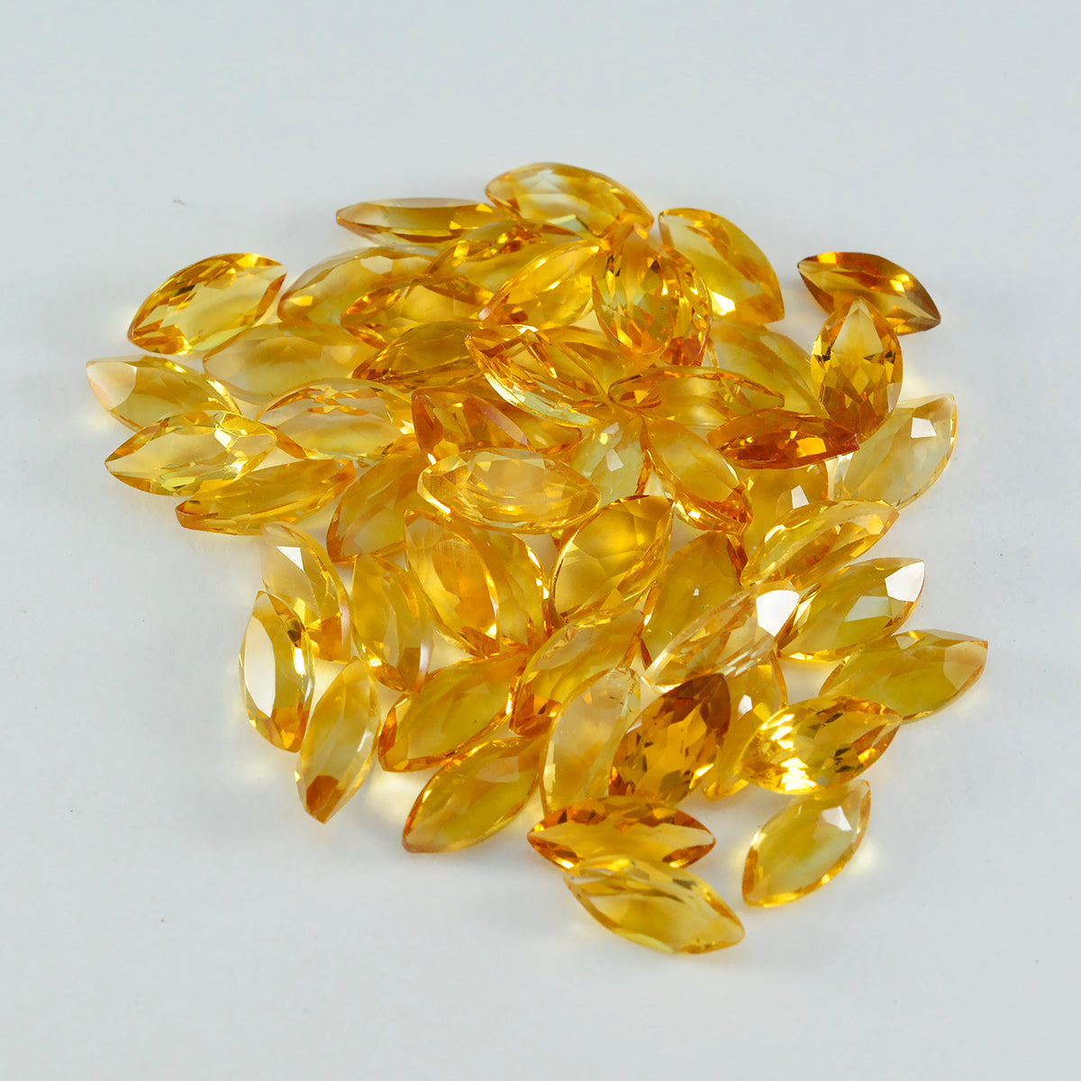 Citrine 1PC Large 8x16 MM Marquise Faceted Yellow Superior Semi Precious Loose Gemstone