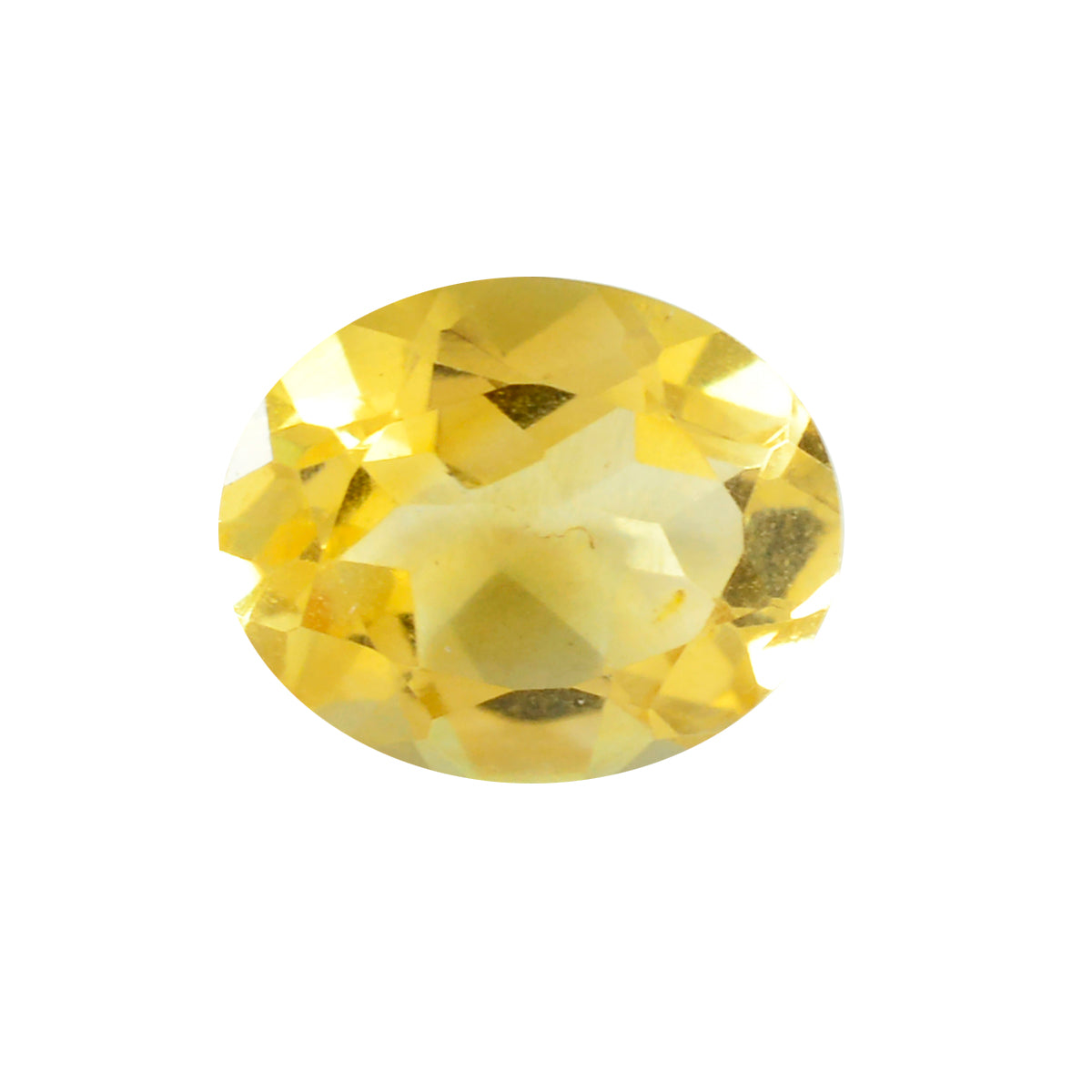 Citrine 1PC Large 10x12 MM Oval Faceted Yellow Luster Semi Precious Loose Gems Hoofdafbeelding