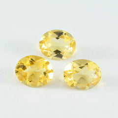 Citrine 1PC Large 10x14 MM Oval Faceted Yellow Lustrous Semi Precious Loose Gemstone
