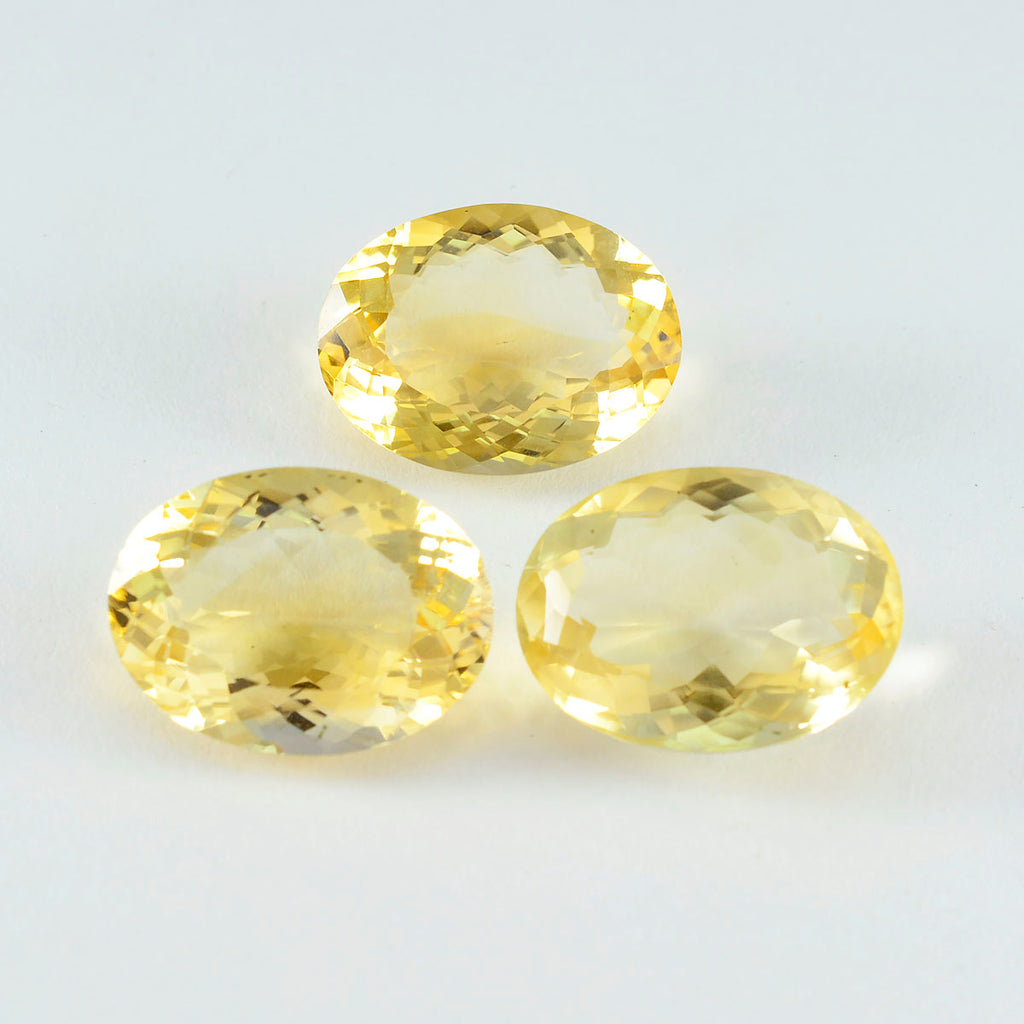 Citrine 1PC Tiny 5x7 MM Oval Faceted Yellow Genuine Semi Precious Loose Gems