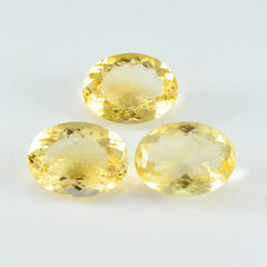 Citrine 1PC Chunky 15x20 MM Oval Faceted Yellow High Quality Semi Precious Loose Gems