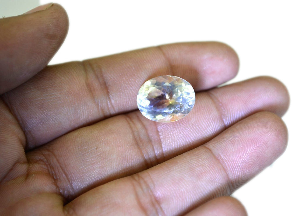 Citrine 1PC Large 10x14 MM Oval Faceted Yellow Lustrous Semi Precious Loose Gemstone