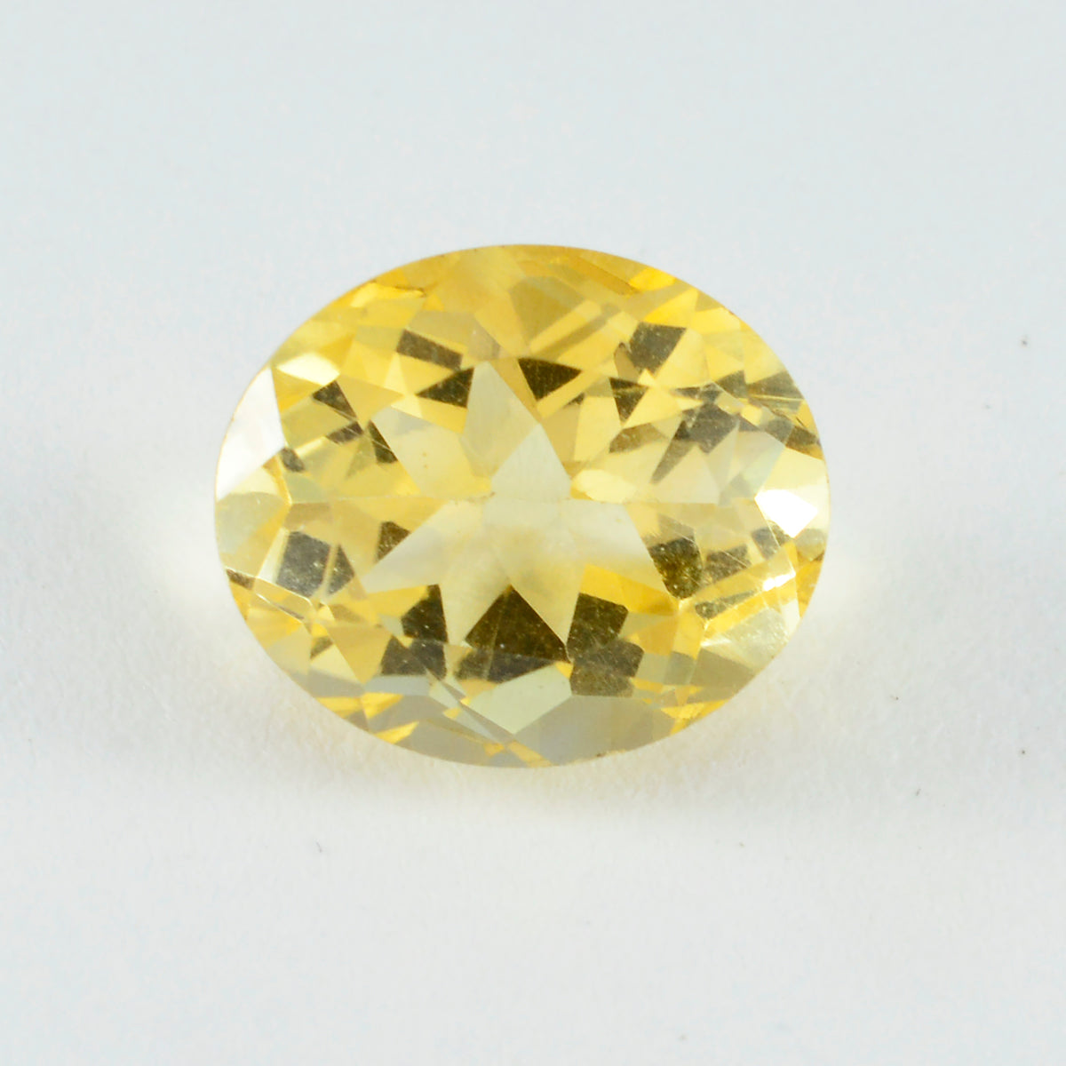 Citrine 1PC Chunky 13x18 MM Oval Faceted Yellow Fine Semi Precious Gems