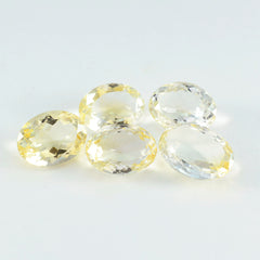 Citrine 1PC Tiny 4x6 MM Oval Faceted Yellow Natural Semi Precious Gems