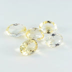 Citrine 1PC Tiny 4x6 MM Oval Faceted Yellow Natural Semi Precious Gems