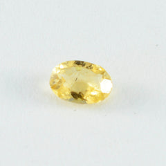 Citrine 1PC Small 6x9 MM Oval Faceted Yellow Pure Semi Precious Loose Gemstones