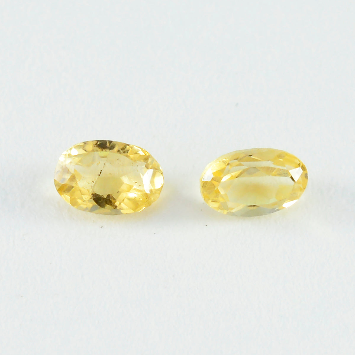 Citrine 1PC Medium 7x10 MM Oval Faceted Yellow Brilliant Semi Precious Loose Gems Hoofdafbeelding