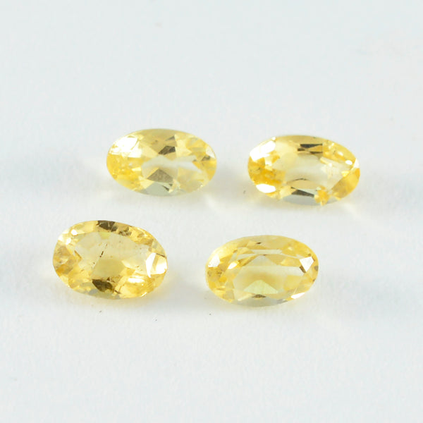 Citrine 1PC Medium 7x10 MM Oval Faceted Yellow Brilliant Semi Precious Loose Gems