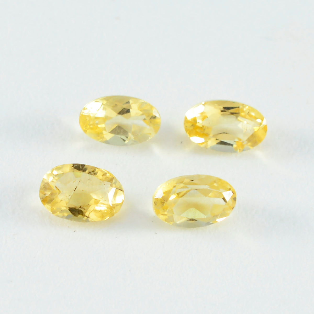 Citrine 1PC Small 7x9 MM Oval Faceted Yellow Fiery Semi Precious Gems Secundaire afbeelding