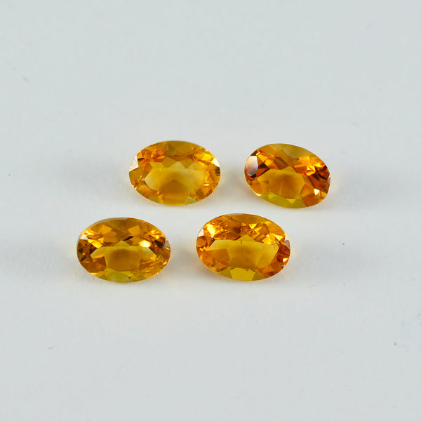 Citrine 1PC Large 9x11 MM Oval Faceted Yellow Polished Semi Precious Loose Gemstones