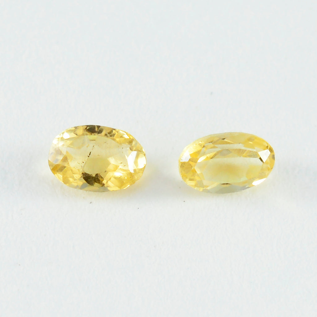 Citrine 1PC Large 9x11 MM Oval Faceted Yellow Polished Semi Precious Loose Gemstones