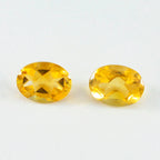 Citrine 1PC Small 7x9 MM Oval Faceted Yellow Fiery Semi Precious Gems