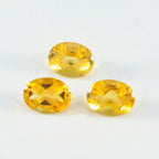 Citrine 1PC Small 7x9 MM Oval Faceted Yellow Fiery Semi Precious Gems