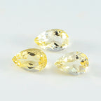 Citrine 1PC Chunky 13x18 MM Pear Faceted Yellow Splendid Semi Precious Loose Gemstone