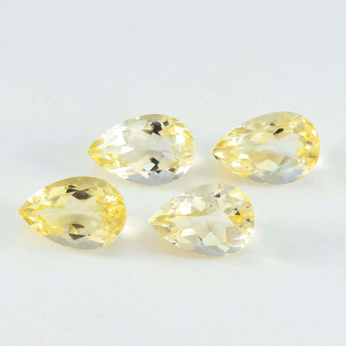 Citrine 1PC Tiny 3x5 MM Pear Faceted Yellow Luster Semi Precious Loose Gems Secundaire afbeelding