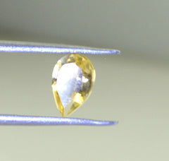 Citrine 1PC Chunky 13x18 MM Pear Faceted Yellow Splendid Semi Precious Loose Gemstone