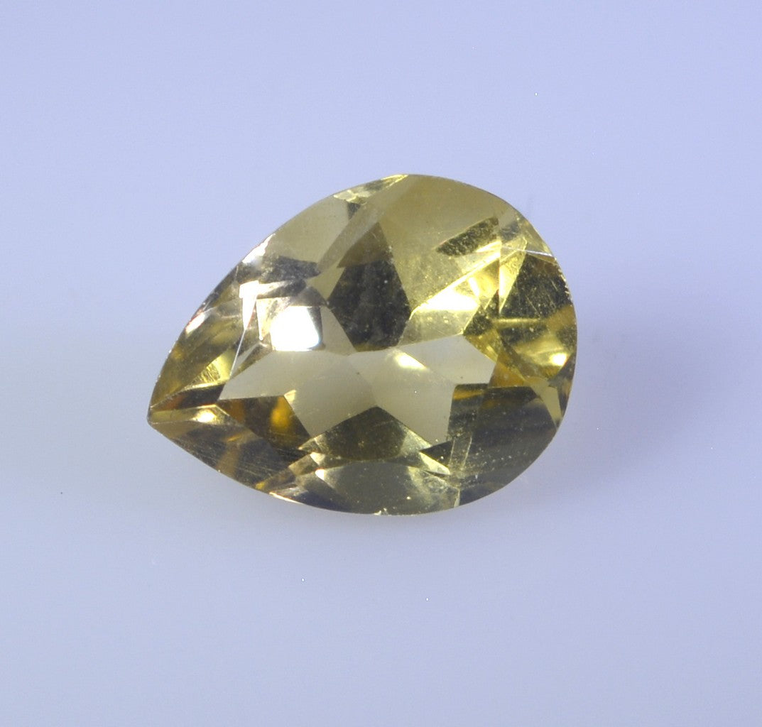 Citrine 1PC Tiny 3x5 MM Pear Faceted Yellow Luster Semi Precious Loose Gems