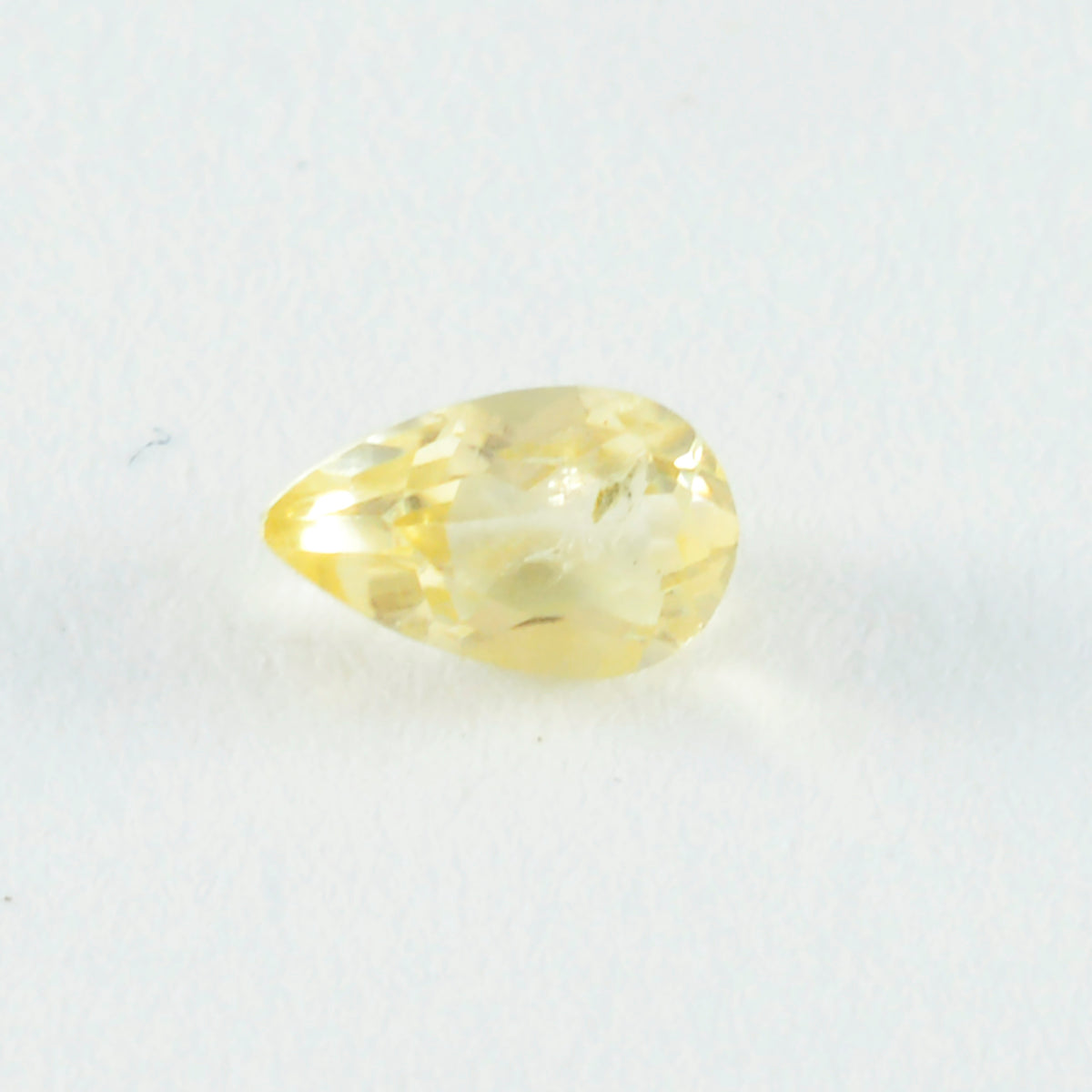 Citrine 1PC Tiny 4x6 MM Pear Faceted Yellow Lustrous Semi Precious Loose Gemstone