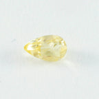 Citrine 1PC Tiny 4x6 MM Pear Faceted Yellow Lustrous Semi Precious Loose Gemstone