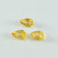 Citrine 1PC Medium 8x10 MM Pear Faceted Yellow Superior Semi Precious Gems