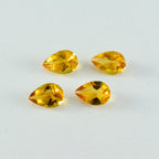 Citrine 1PC Small 6x9 MM Pear Faceted Yellow High Quality Semi Precious Loose Gems