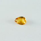 Citrine 1PC Medium 7x10 MM Pear Faceted Yellow Genuine Semi Precious Loose Gemstones
