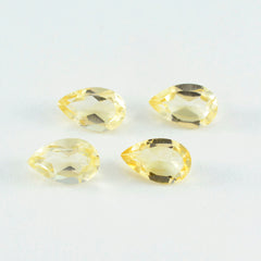 Citrine 1PC Small 6x9 MM Pear Faceted Yellow High Quality Semi Precious Loose Gems