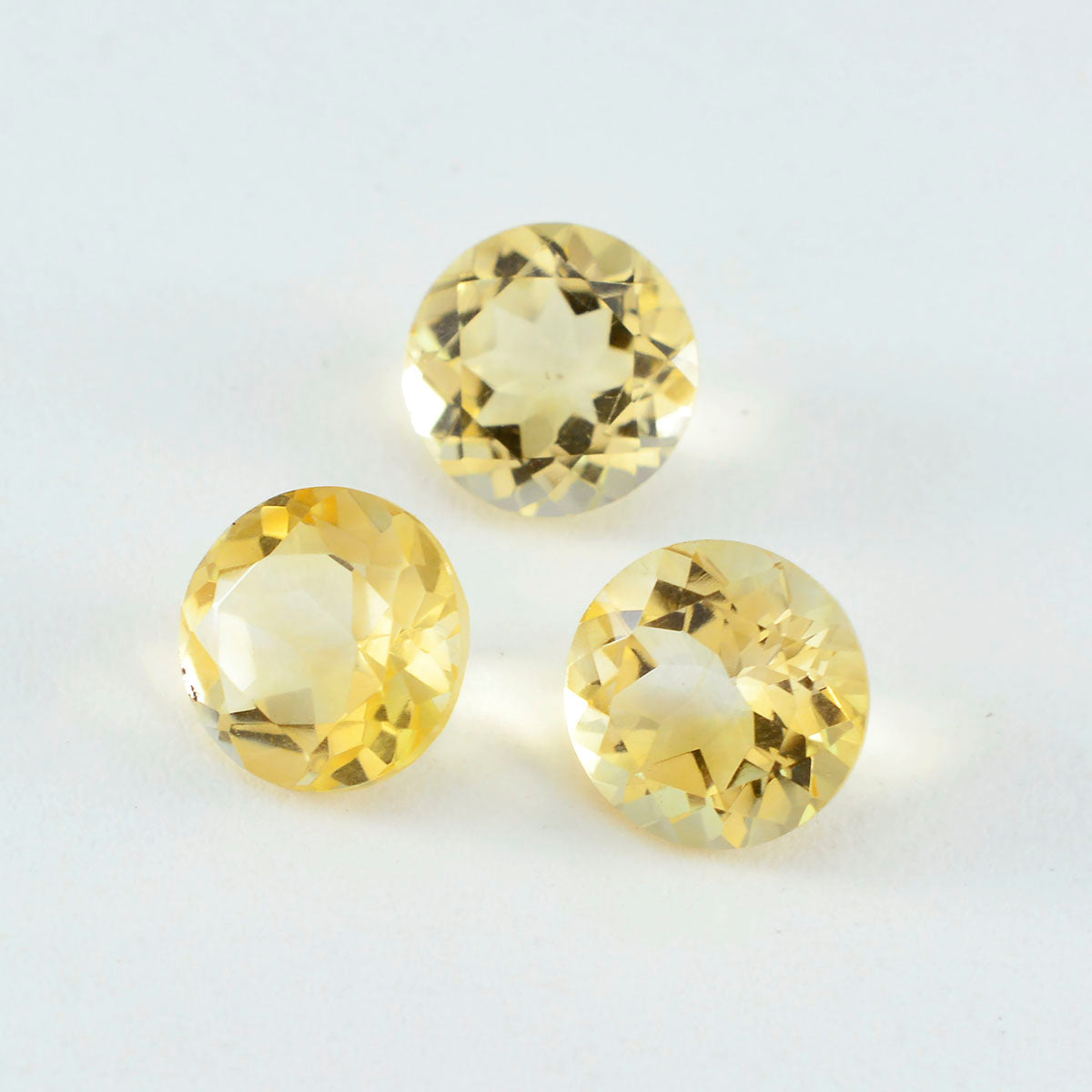 Citrine 1PC Large 12x12 MM Round Faceted Yellow High Quality Semi Precious Loose Gemstones Главное изображение товара